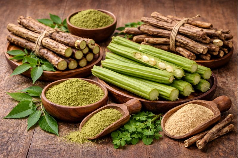 Turmeric root and powder